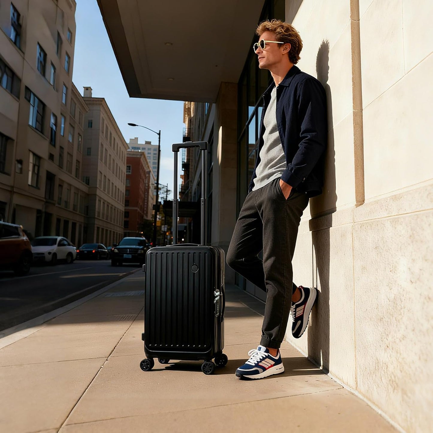 20 inch Carry on Luggage 22x14x9 Airline Approved, Carry on Suitcases with Wheels, Top Open Luggage with Spinner wheels, Expandable Carry on Luggage with wheels, Perfect Item as Gift.