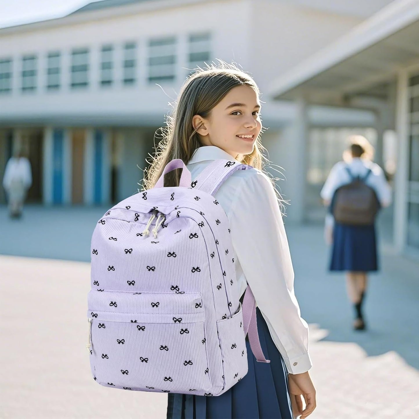 LEDAOU School Backpack Teen Girls Lightweight Bookbag Elementary Middle School Backpacks College Laptop Bag Travel Daypack