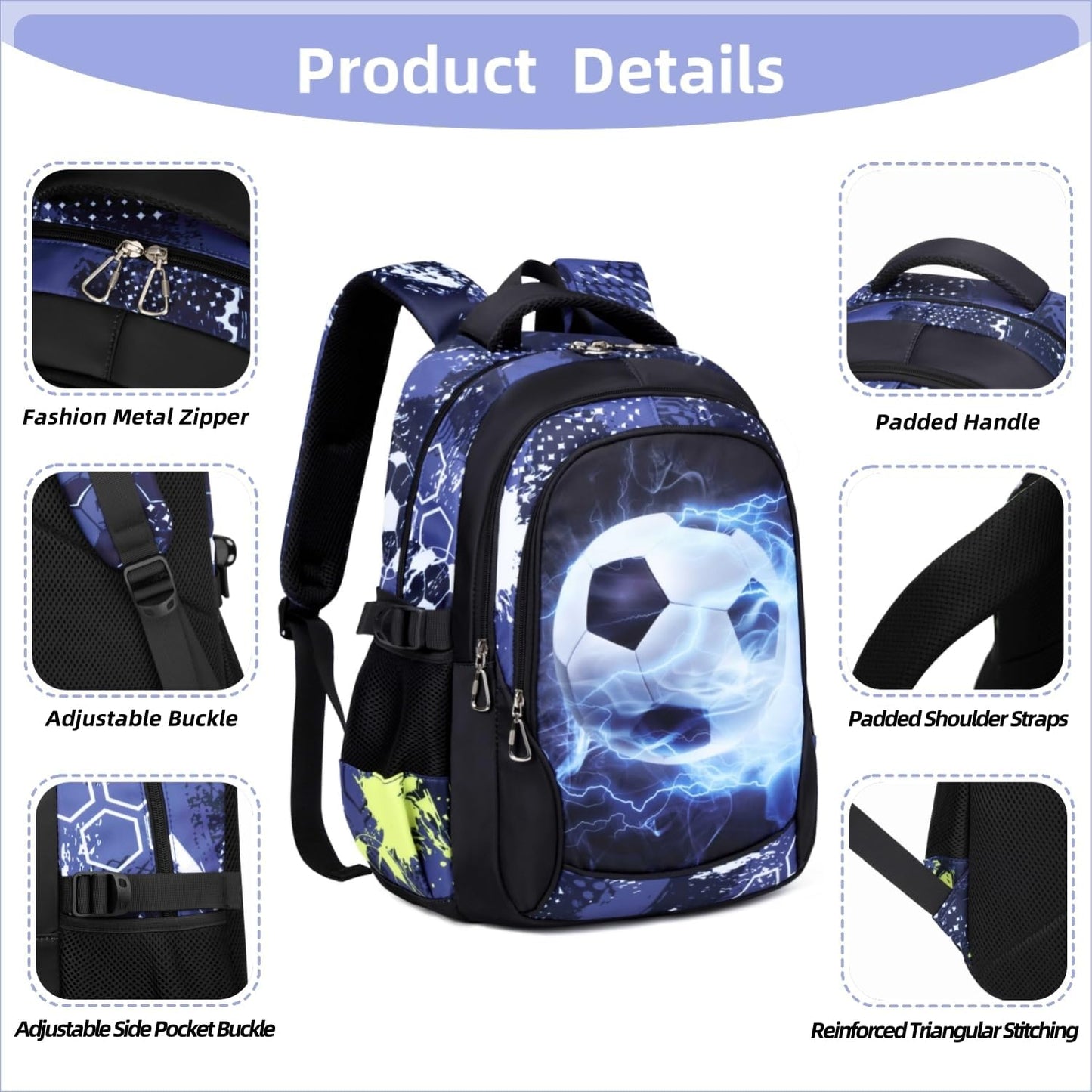 Boys Backpack Elementary School Bookbag Waterproof Durable Sturdy Kids Schoolbag Casual Travel Daypack
