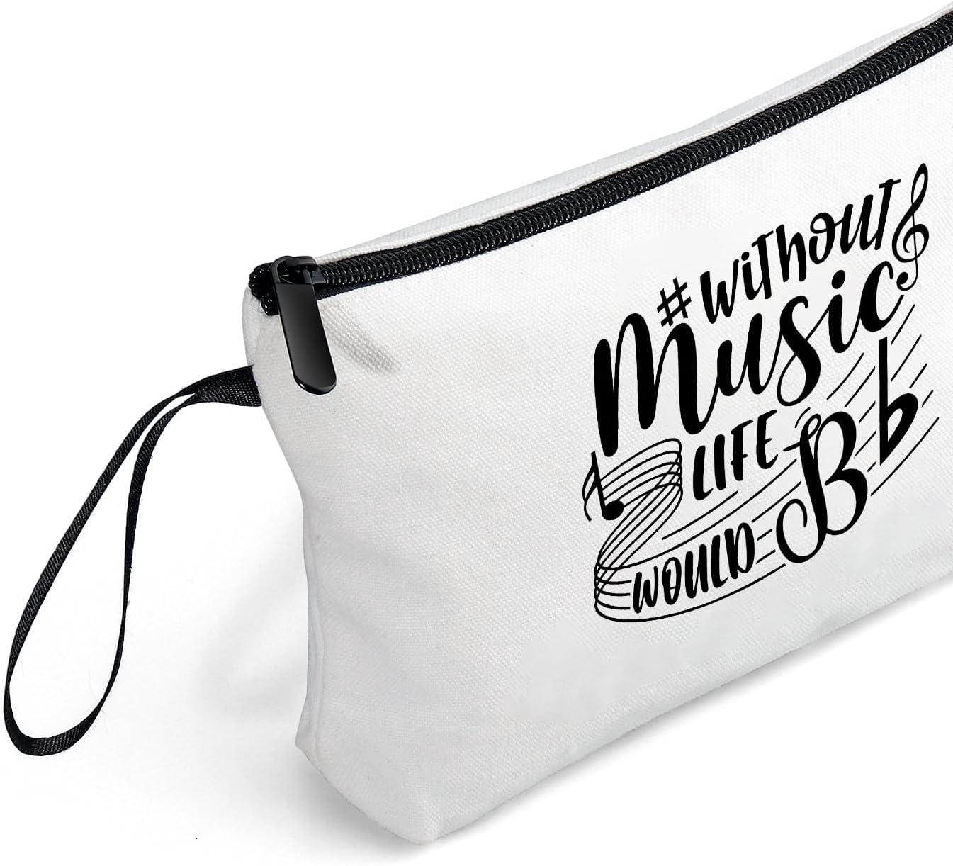 Music Lovers Thank You Appreciation Birthday Gifts for Women Friends Sister Female Teacher Bff Small Travel Cosmetic Makeup Bag