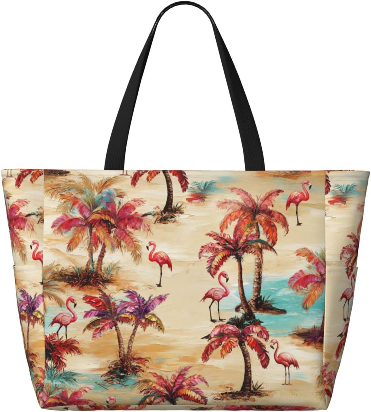 Beach Bag for Women Beach Tote Bag Waterproof Sandproof Large Bags with Zipper Big Capacity for