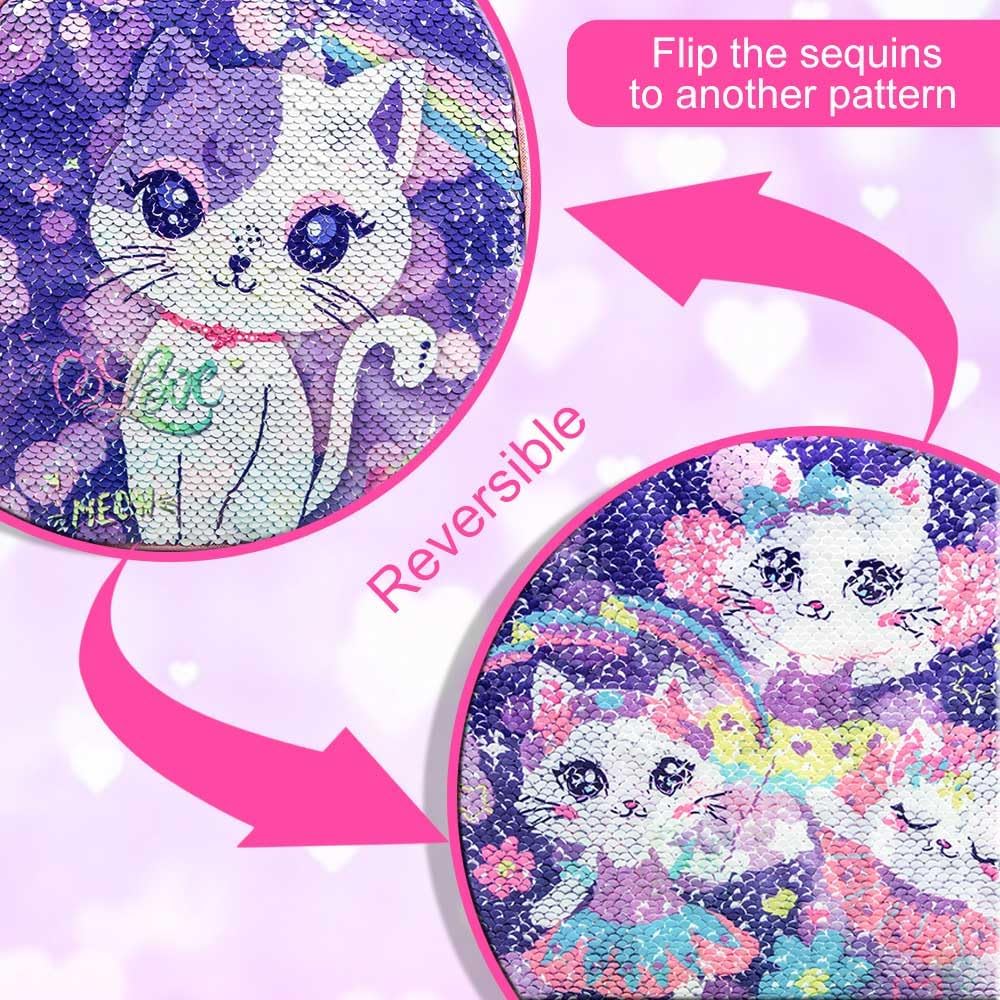 3PCS Rolling Backpack for Girls and Boys， Kids Unicorn Dinosaur Wheeled Bookbag