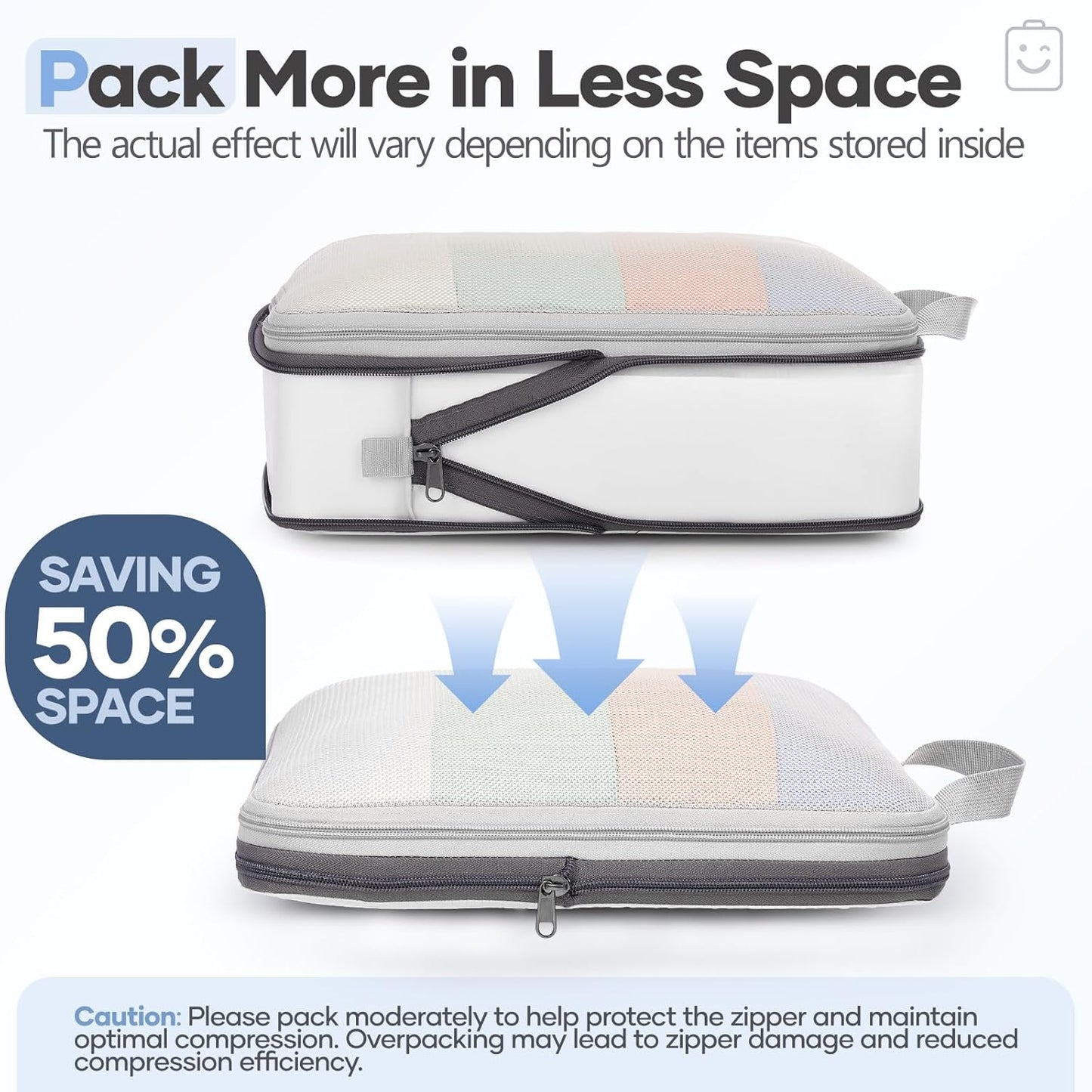 Veken 11 Set Compression Packing Cubes for Travel Essentials,Compressible Expandable Large Luggage