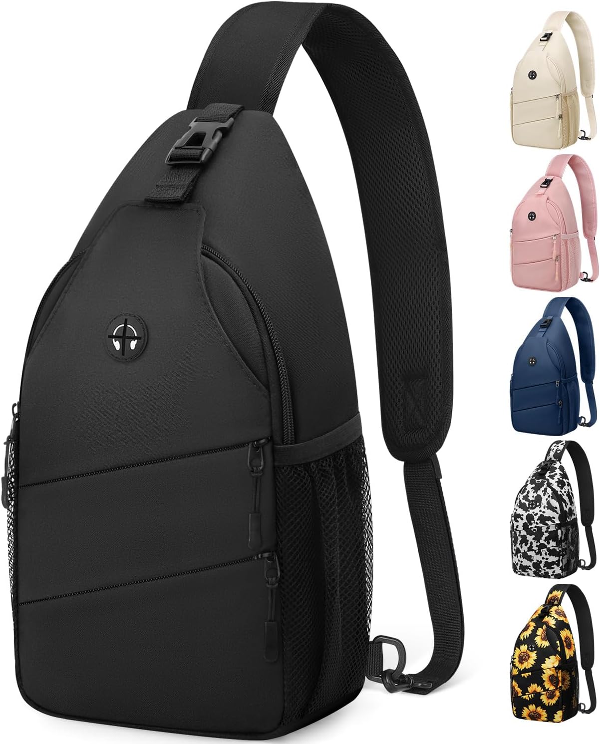 Crossbody Bags for Women Men Trendy Sling Bag Backpack Casual Chest Bag with Convertible Shoulder Strap
