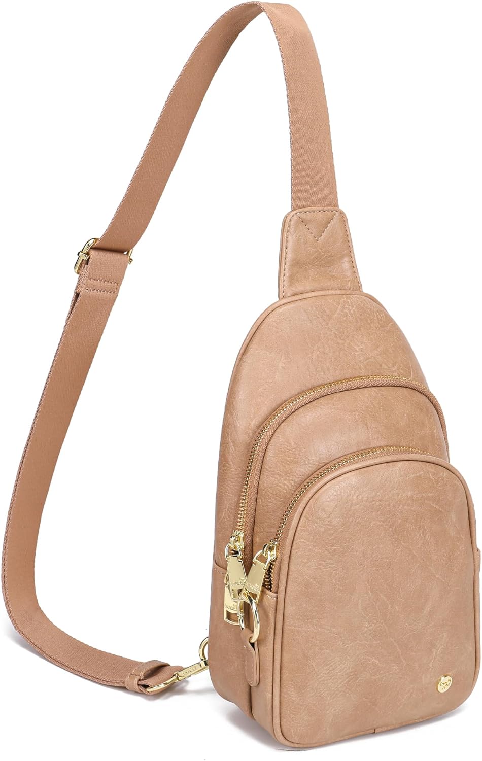 INICAT Crossbody Sling Bags Travel Cross Body Purses Faux Leather Fanny Packs Chest Bag for Women