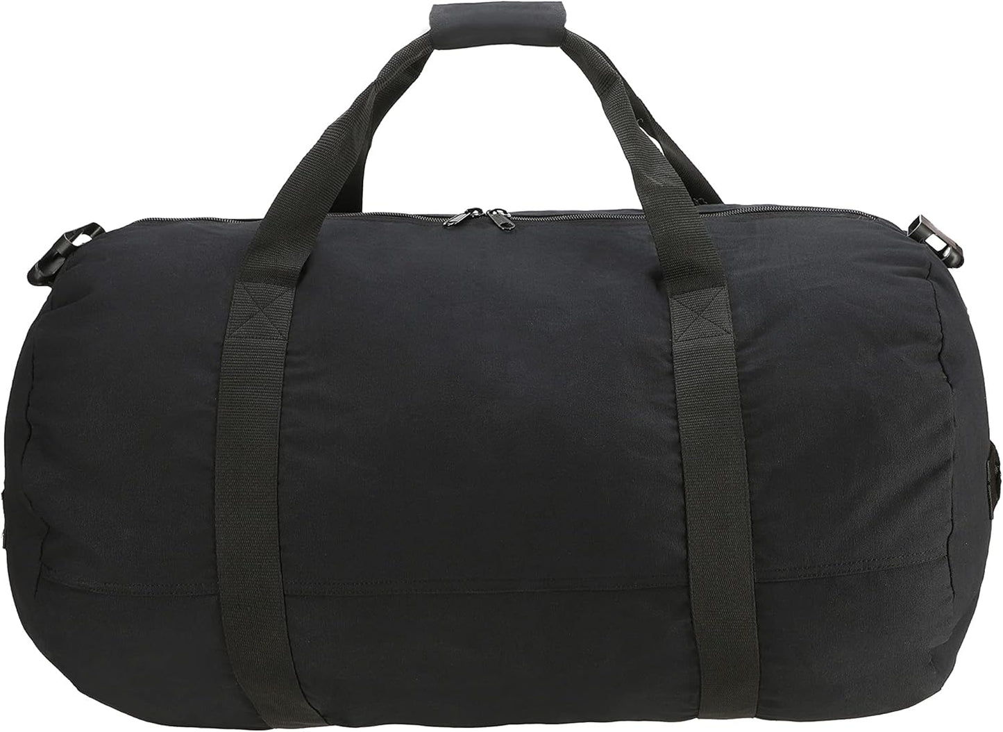 WHITEDUCK Heavy Duty Canvas Duffel Bag for Men and Women - Foldable Military Army Style Duffel Bag, with Full Length Zipper- Outdoors, Travel, Gym & Storage