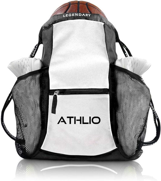 Soccerware Legendary Drawstring Gym Bag - Waterproof | For Sports & Workout Gear | XL Capacity | Heavy-Duty Sackpack Backpack