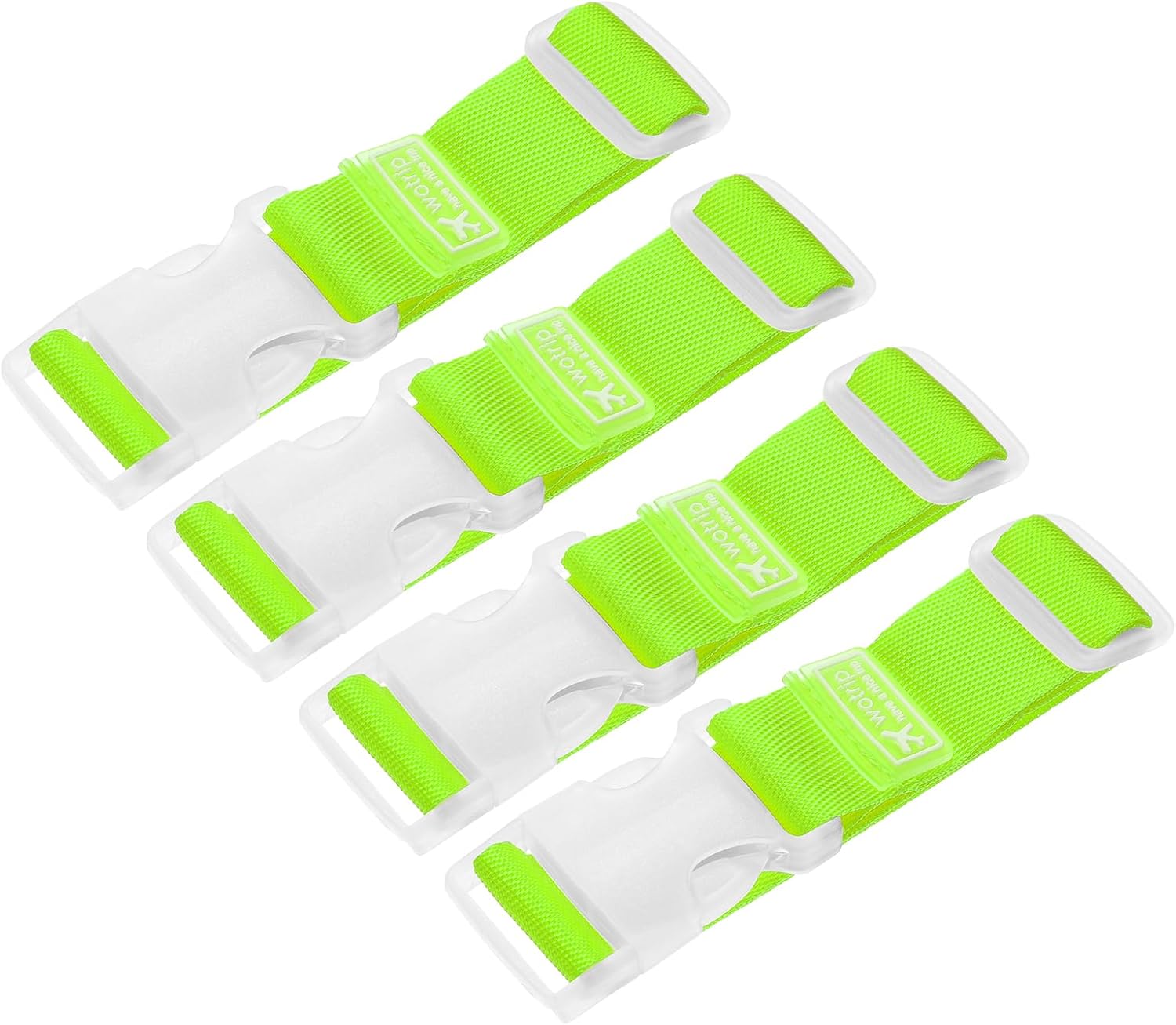 uxcell 4Pcs Add A Bag Luggage Strap, 4-12 Inch Adjustable Suitcase Belt Travel Accessories, Luggage