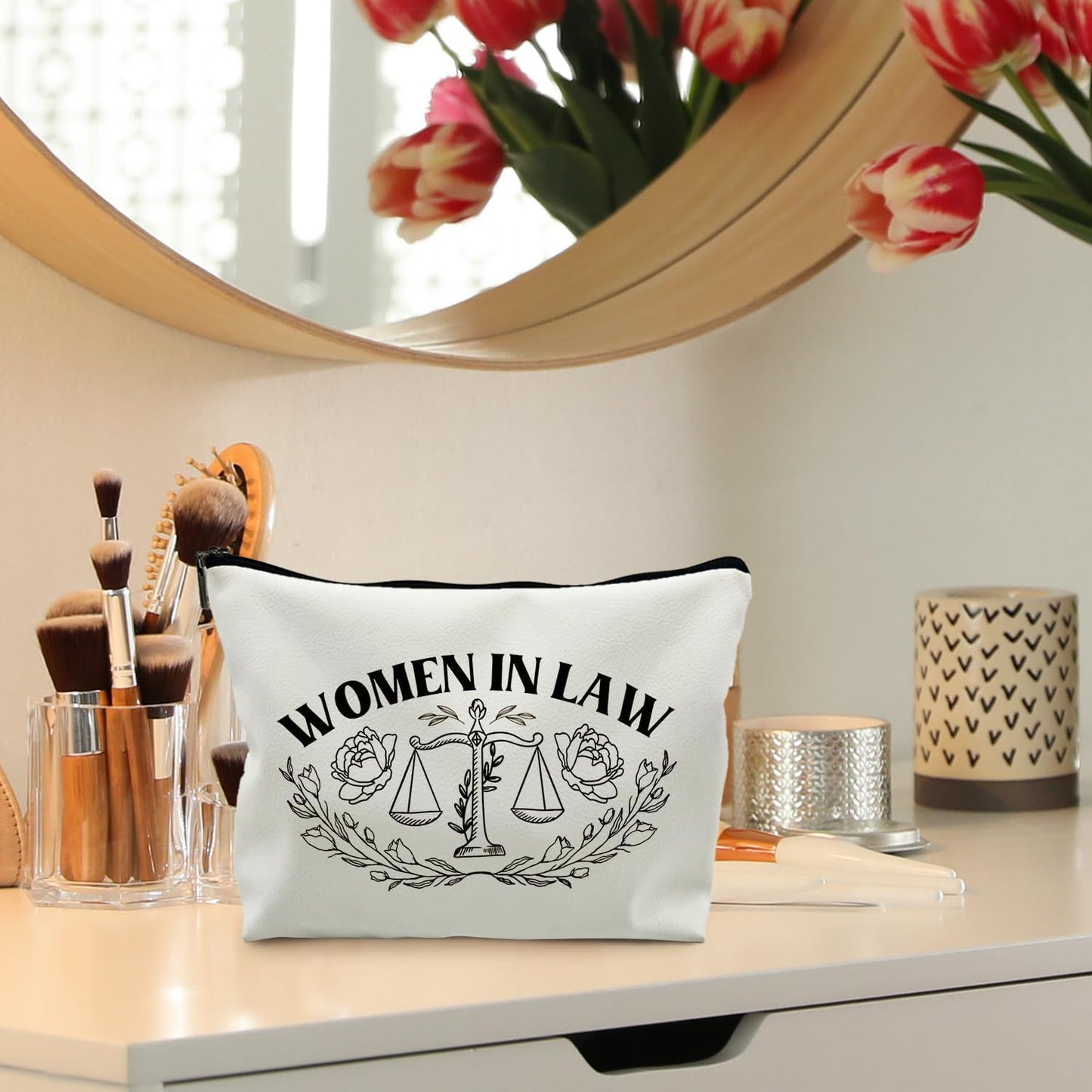 Lawyer Gifts for Women - Weather Makeup Bag, Law Graduation & Future Lawyer Gifts (PU)