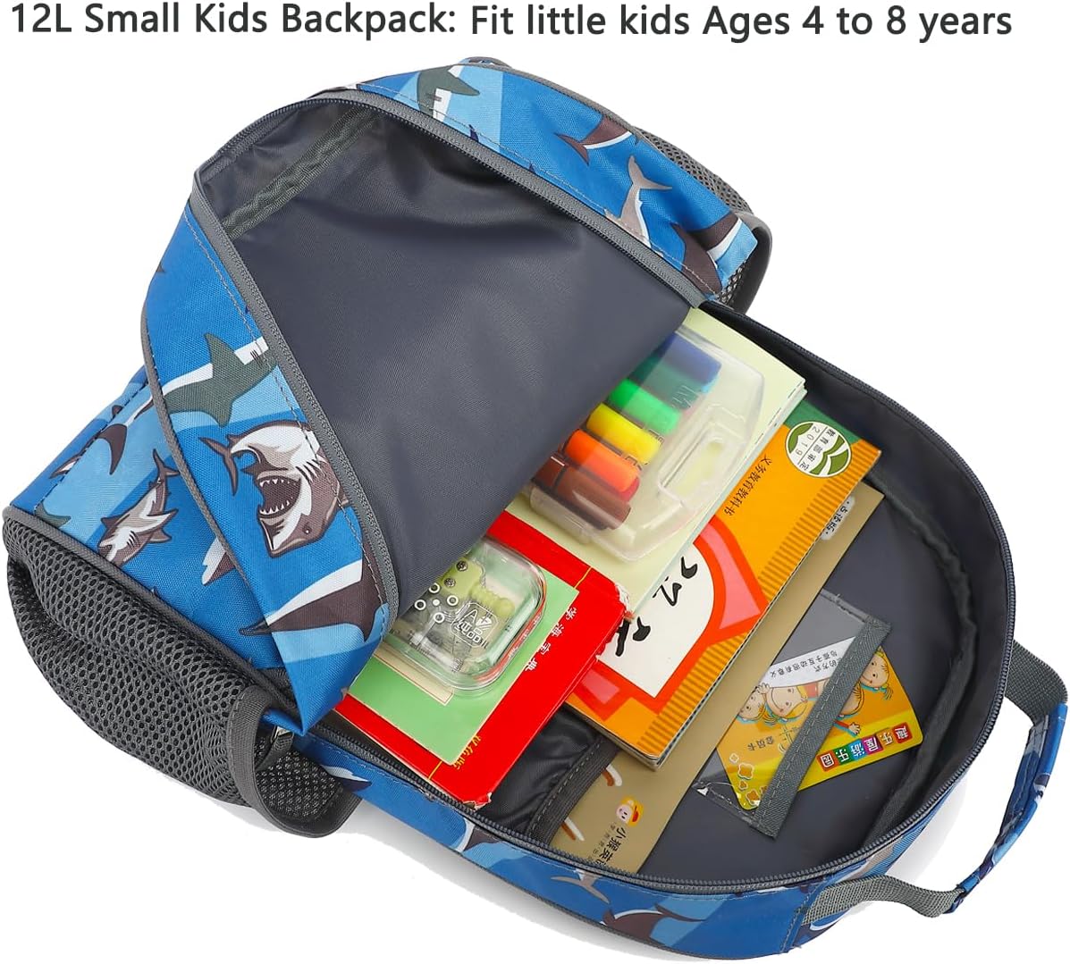 FlowFly Kids Backpack for Toddler Boys Girls, Simple Lightweight Bookbag for Daycare Kindergarten