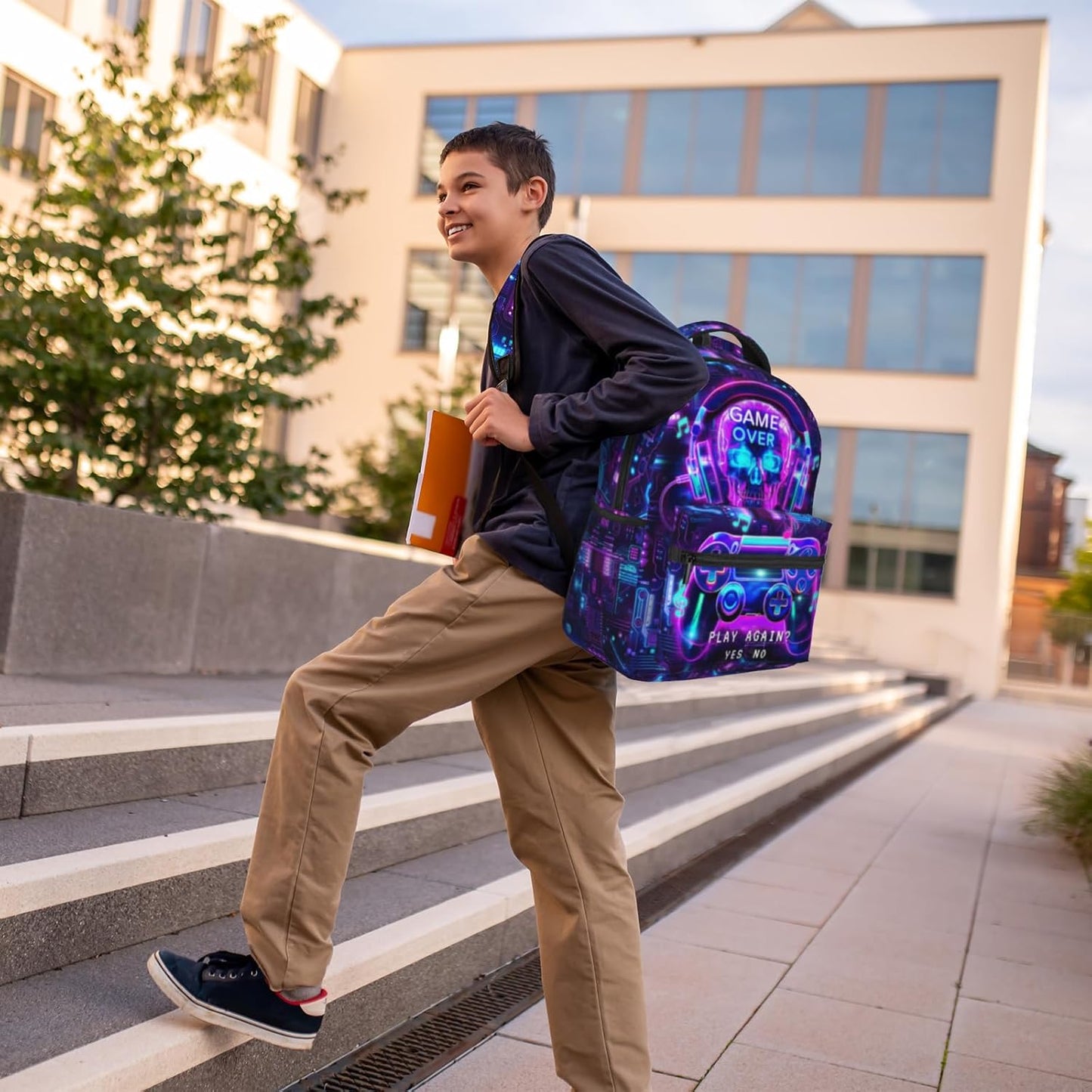 Backpack for Boys Game Boys Backpack for Kids' Backpacks Children Teens Elementary Middle School Gaming Bookbag Travel Back Pack for Age 6-18