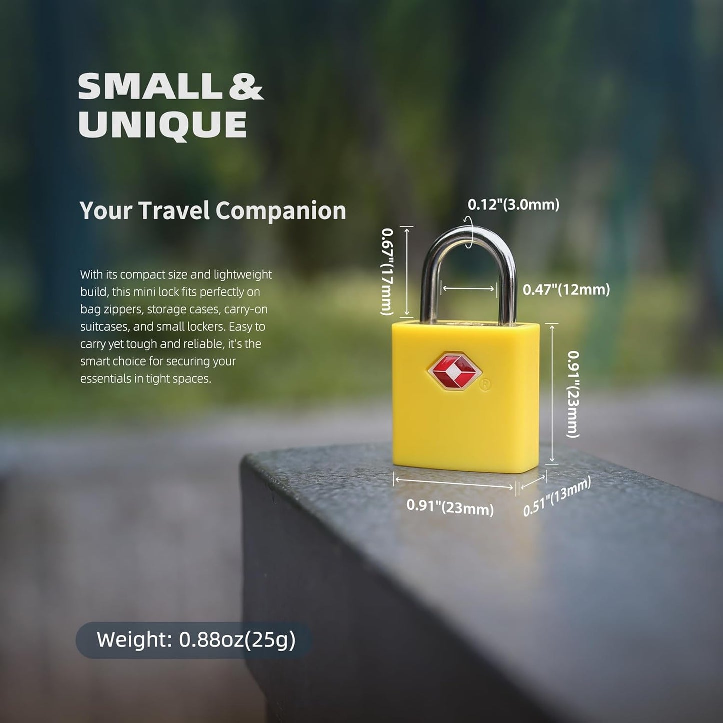 TSA Locks for Luggage, Keyed Alike Luggage Locks TSA Approved 4 Pack, Small Padlock with Key, Padlocks with Keys for Suitcase, Backpack, Bag Zipper, Tool Box, Case, Travel Essentials
