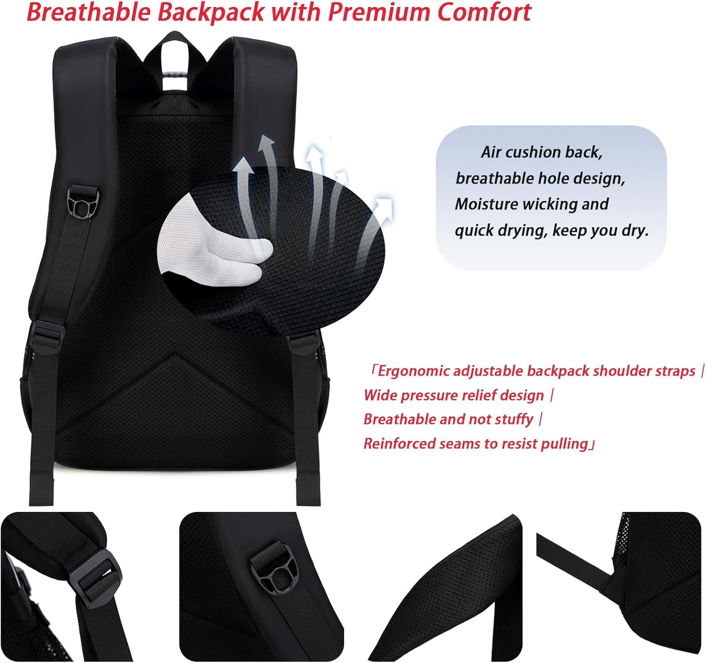 Boys Backpack Kids Bookbag Teens School Bag Luminous Game Large capacity bag