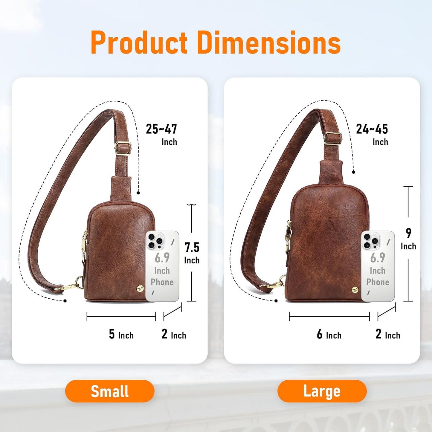INICAT Travel Small Sling Bag Faux Leather Crossbody Bags Women Cross Body Bag Purses for Woman