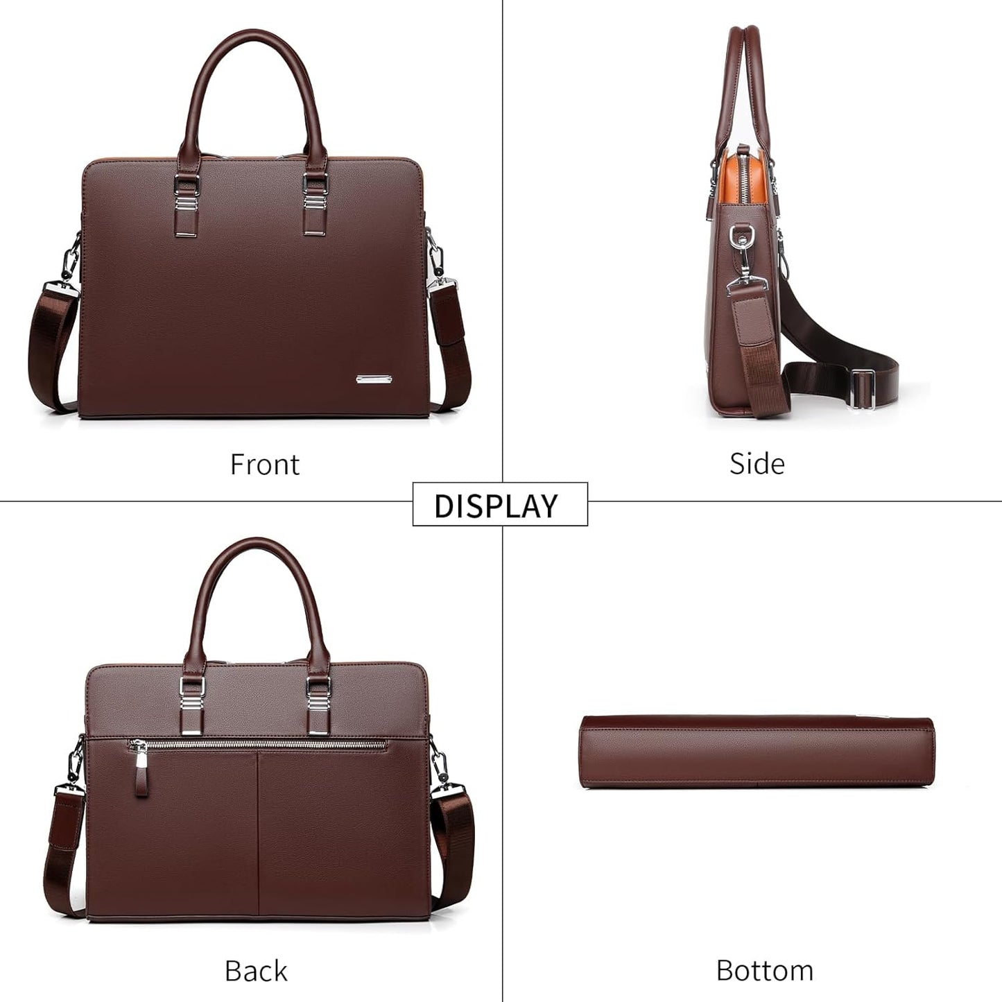 FSD.WG]Business Bag Leather Briefcase Shoulder Laptop Business Bag for Men