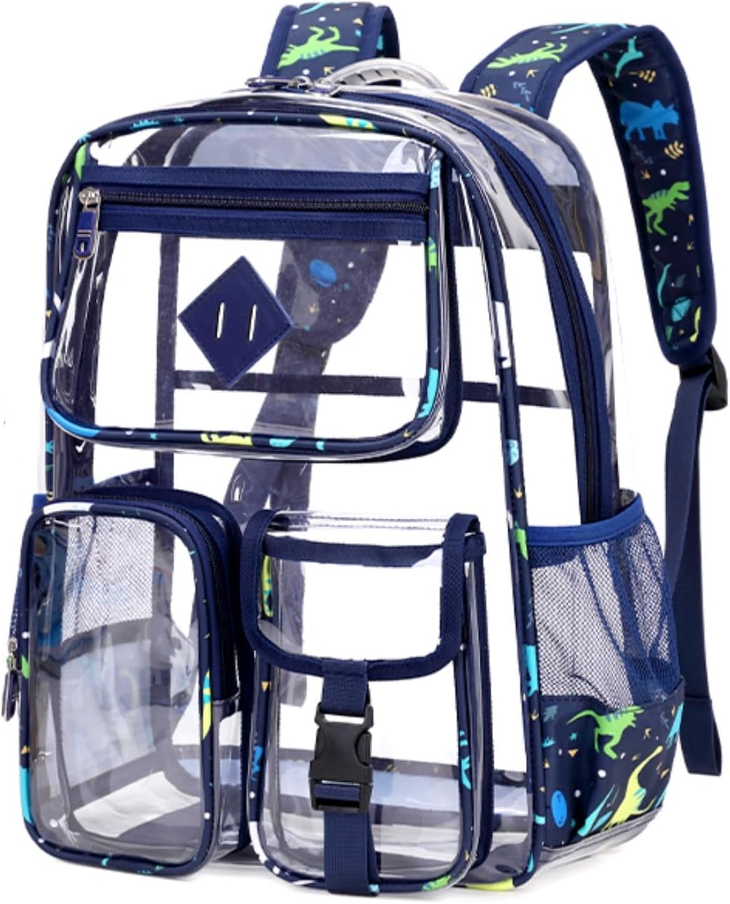 Clear Backpack for Girls Large Heavy Duty Transparent Bookbag for Middle School Kids Travel Daypacks