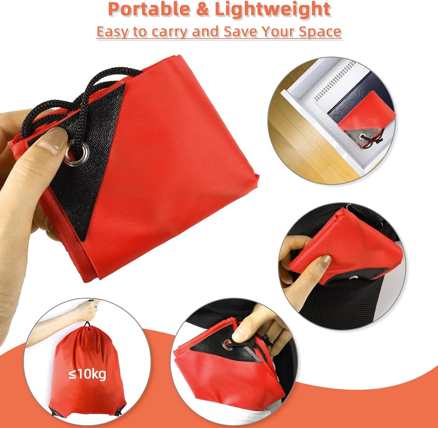 GoodtoU Drawstring Bags, Nylon Backpack Draw String Back Bag Cinch Sack Gym Bag for Sport, Traveling, Team (Red, 80Pcs)