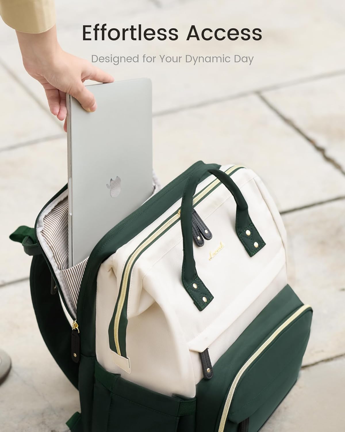 LOVEVOOK Laptop Backpack for Women, 15.6 Inch Work Business Backpacks Purse With Large Capacity, Waterproof Nurse Bag College Bookbag for School, Waterproof Casual Daypack for Travel