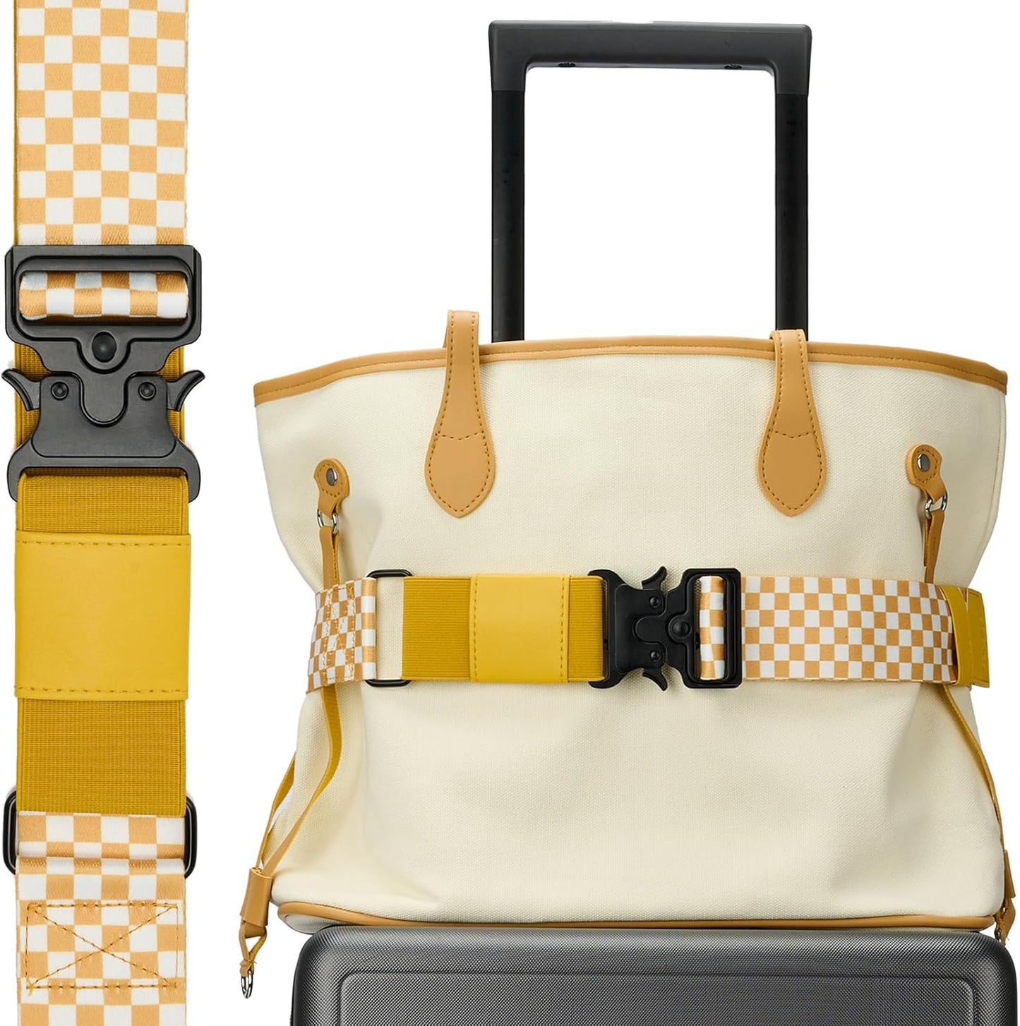 Travel Belt for Luggage, Adjustable Luggage Straps, Add a Bag Luggage Strap for Carry On Bag