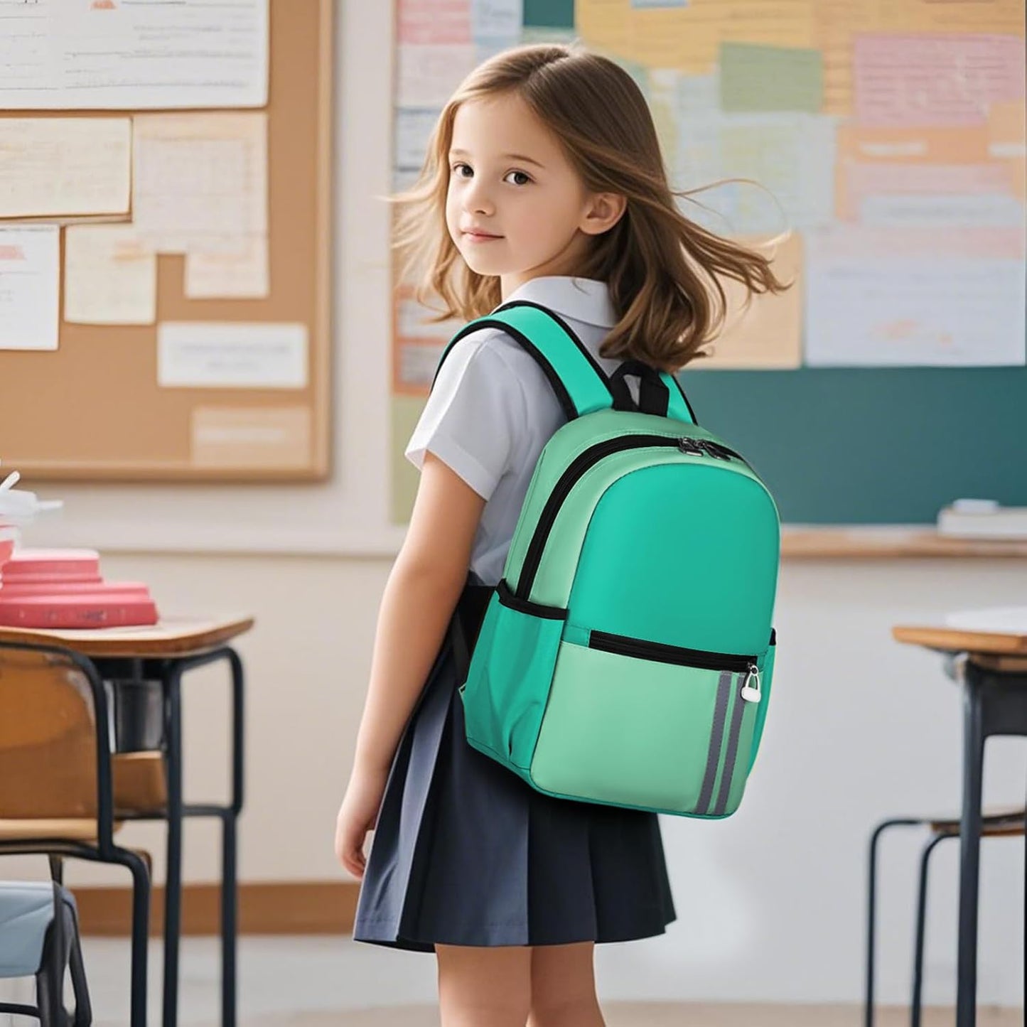 Kids Backpack for Boys Kindergarten School Backpack 14 inch Bookbag for Boys 4-8