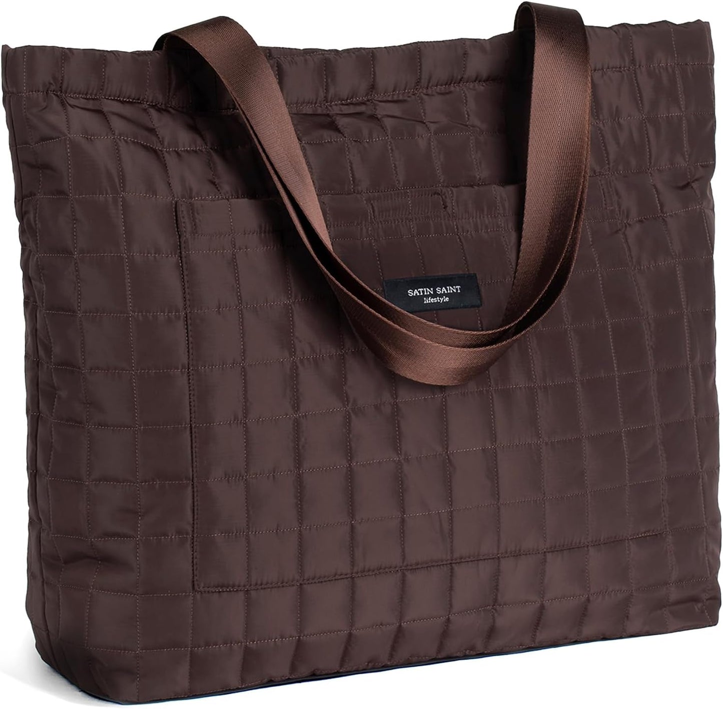 SATINSAINT Large Tote Travel Bag for Women, Lightweight Quilted Carry-All Shoppers Tote for Travel, Work, Gym and Casual Use