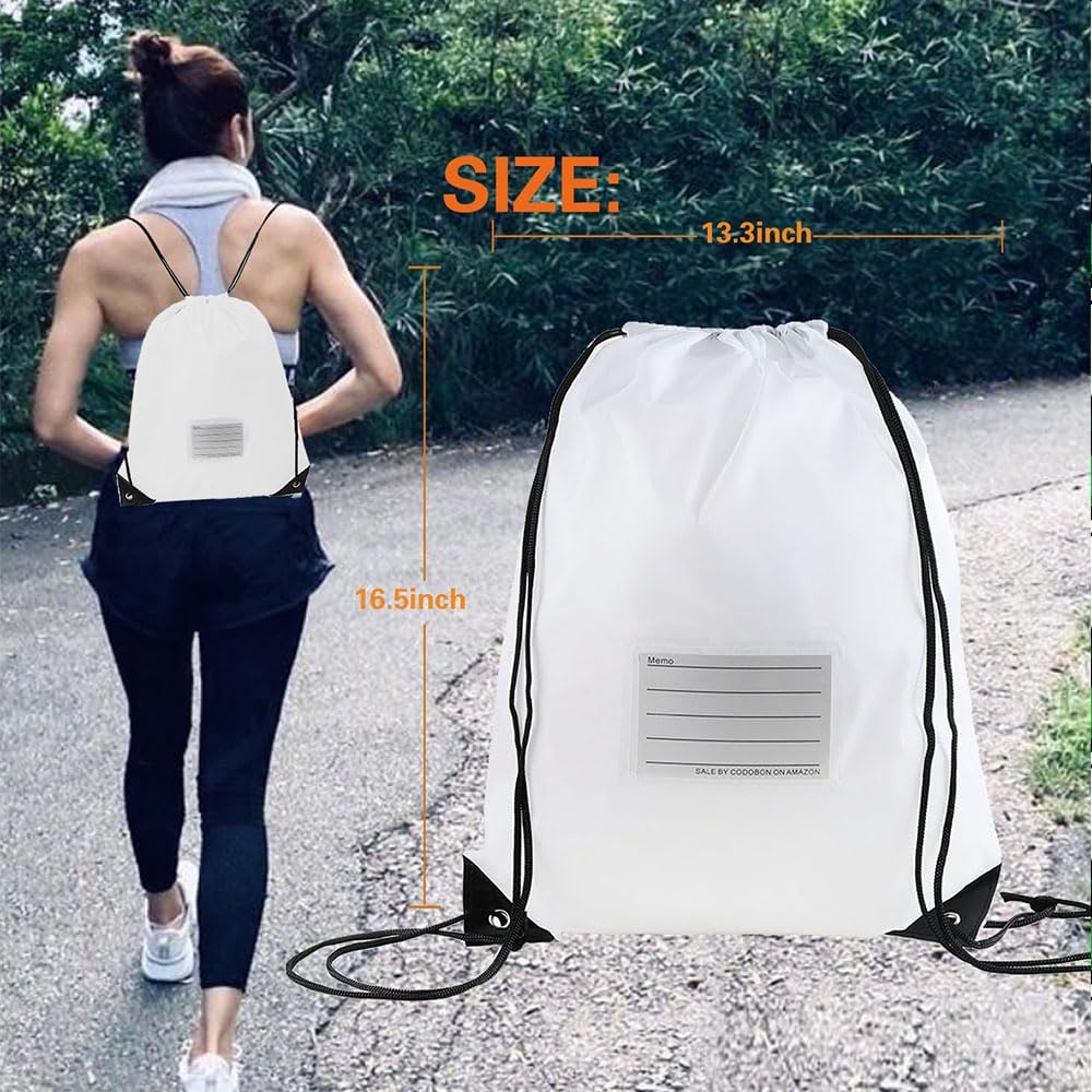 20 Pcs Drawstring Bags,Bulk Draw String Backpack, DIY Gym Sports Cinch Bag Sackpack for Women Men