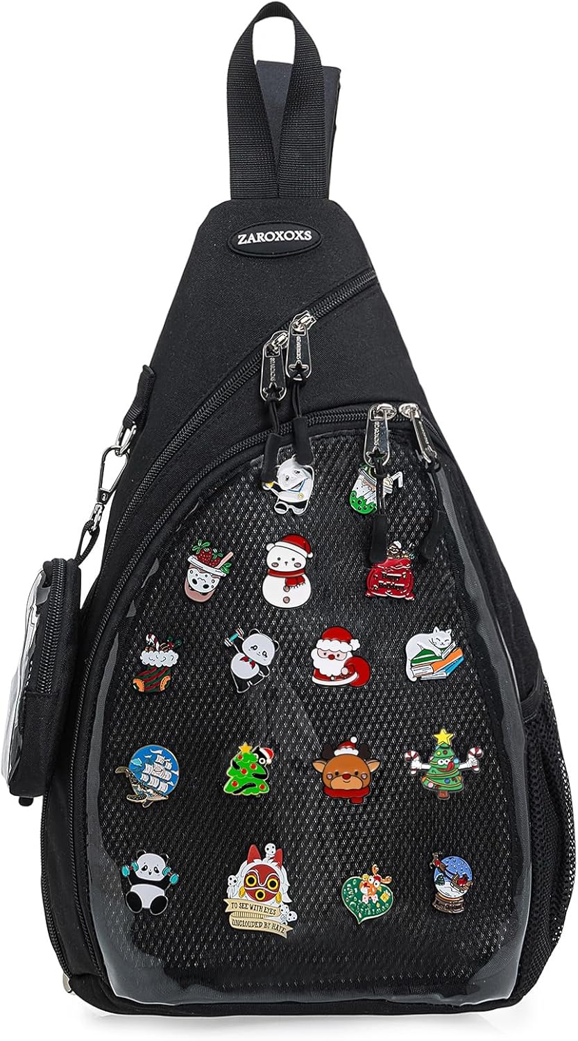 Mens Womens Oxford Ita Bag Pin Display Chest Pack Single Shoulder Bag Sport Backpack Packs Hiking