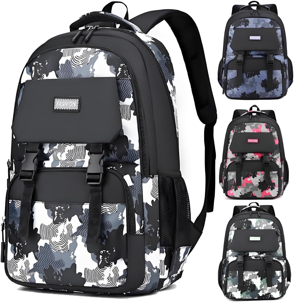 Backpack for Boys Kids School Bags Teen Elementary Middle Student Backpacks 16 inch Laptop Bag Back Packs(Gray Blue)