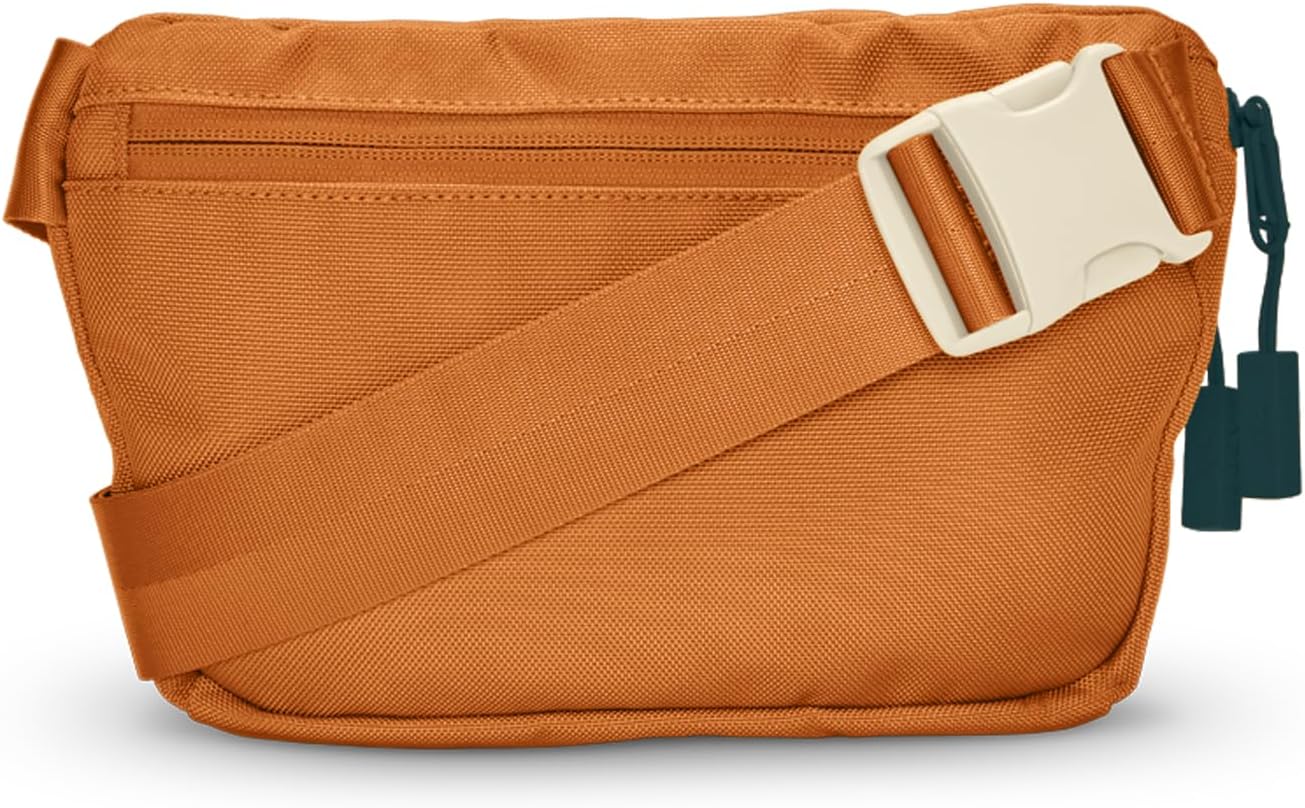 Baboon to the Moon Fanny Pack - Trendy, Compact, Water-Repellent Waist Bag in Multiple Colors and Sizes for Men and Women (Caramel, Full Size (3L))