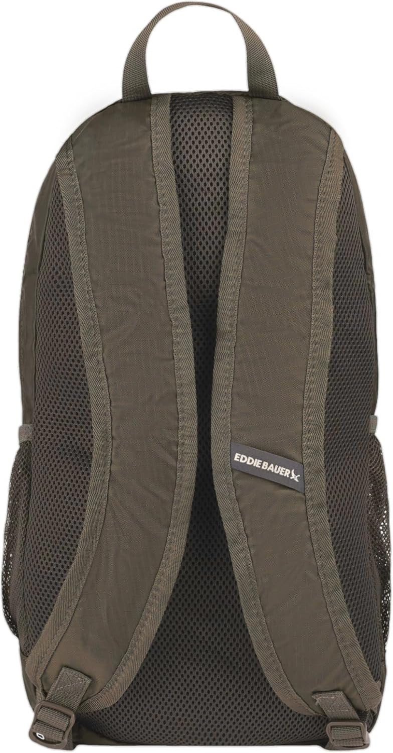 Eddie Bauer Stowaway Packable Backpack | Travel | Outdoor | Lightweight | Foldable | Durable | Ripstop Polyester | 20L - Dark Forest