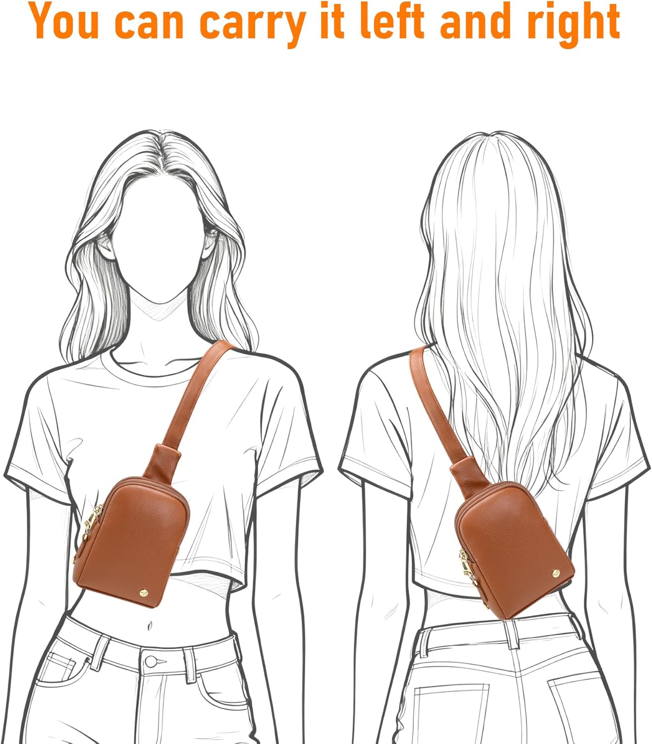 INICAT Travel Small Sling Bag Faux Leather Crossbody Bags Women Cross Body Bag Purses for Woman