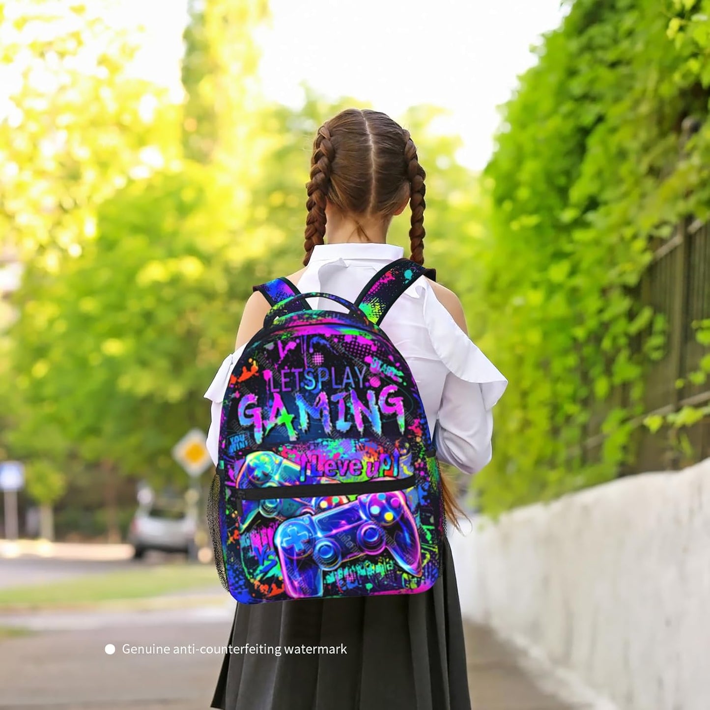 Backpack for Kids Game School Backpack For Boys Kids Backpacks Travel Bookbag for Age 6-18 Kid's Children Teens Elementary Middle School Back Pack