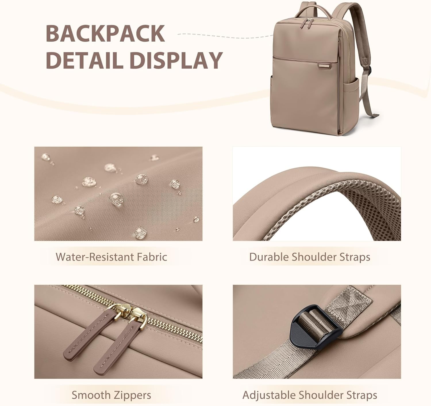 Laptop Backpack for Women, Work Business Traval Computer Backpacks with Laptop Compartment