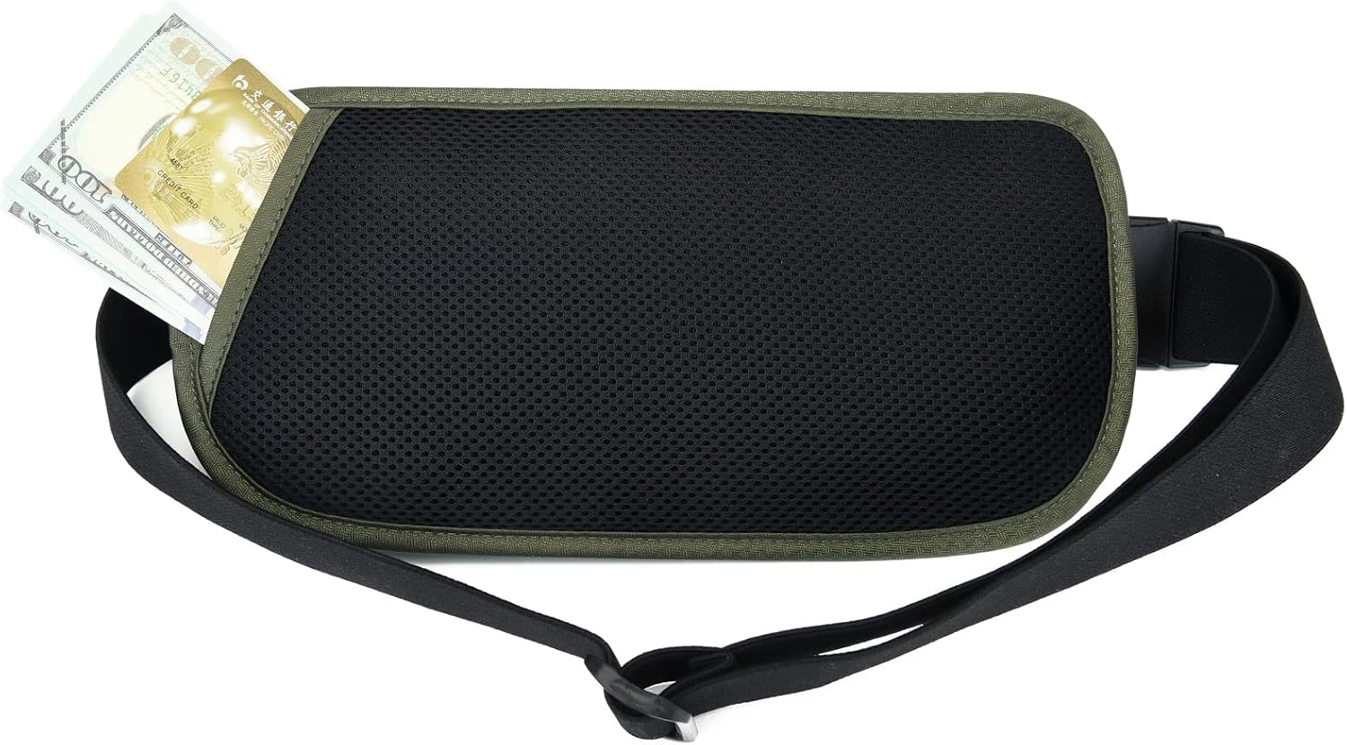 RFID Blocking Money Belt for Men Women, Slim Fanny Pack for Travel，Running,Conceal Waist Wallet for