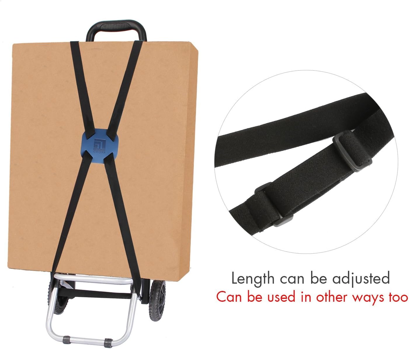 Luggage Straps Bag Bungee for Add a Bag Easy to Travel Suitcase Elastic Strap Belt (Blue) …