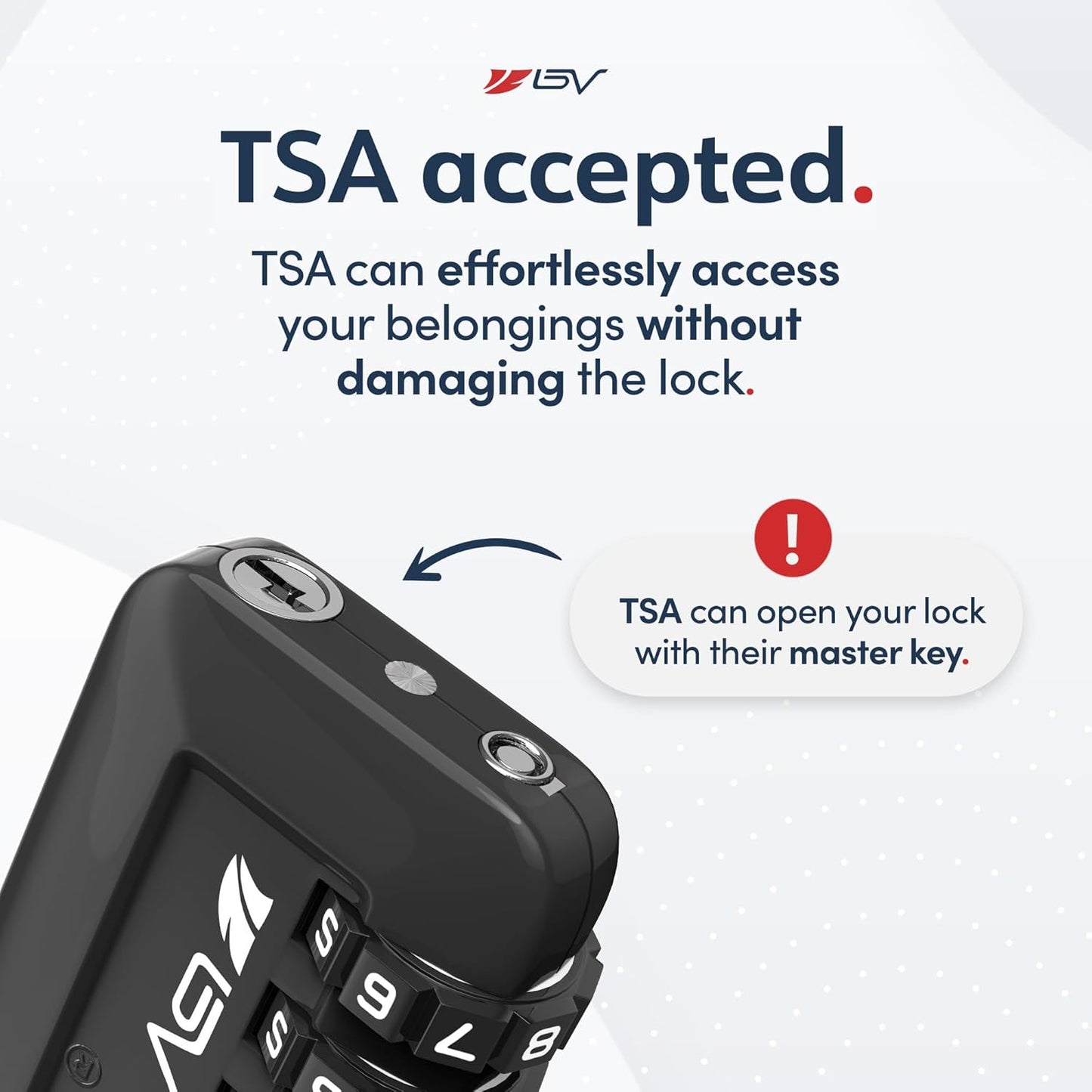 TSA Accepted Luggage Travel Lock, Set-Your-Own Combination Lock for School Gym Locker, Luggage