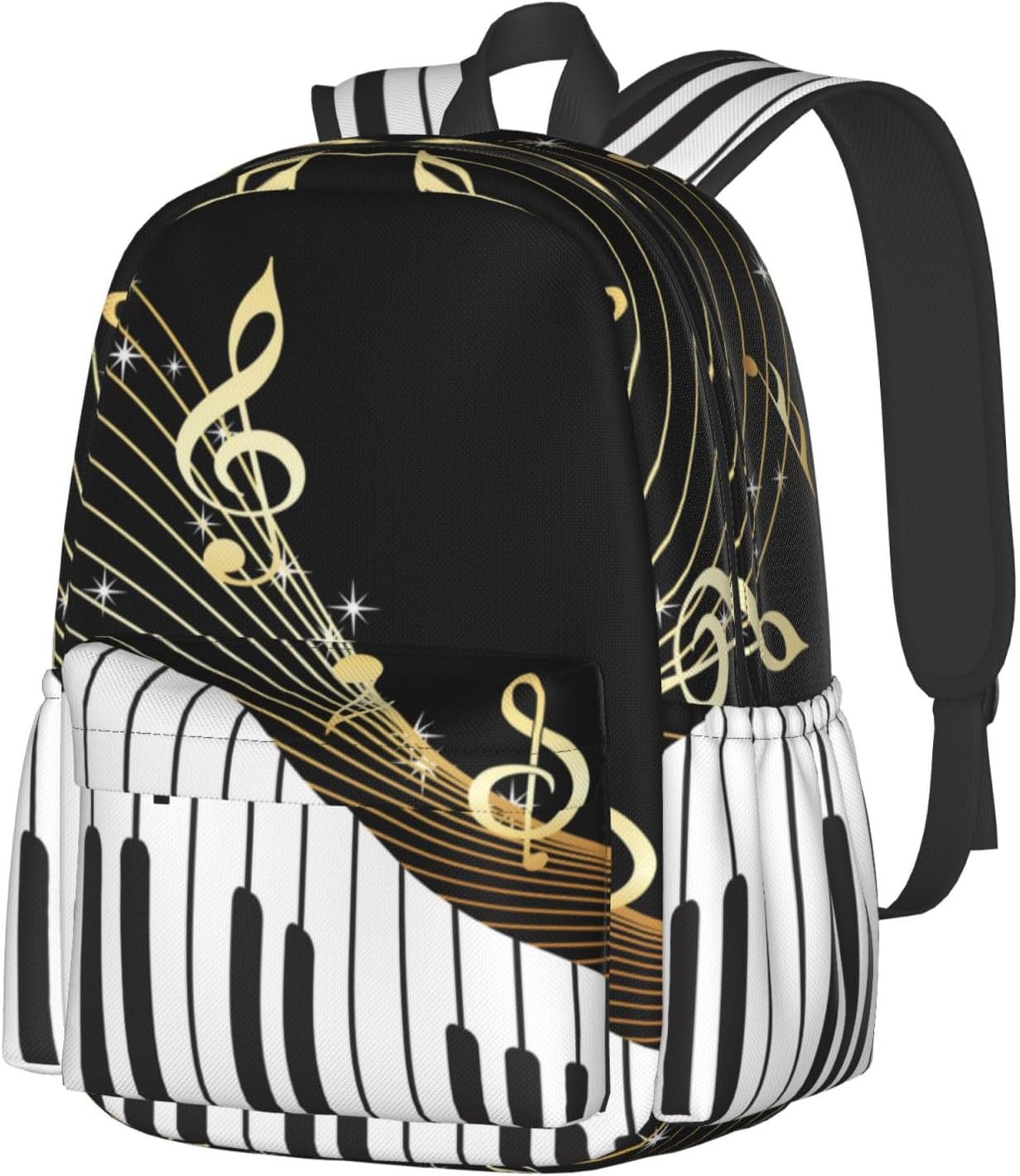Music Backpack School Bag Lightweight Bookbag Laptop Travel Daypack For Kids Girls Boys Teens