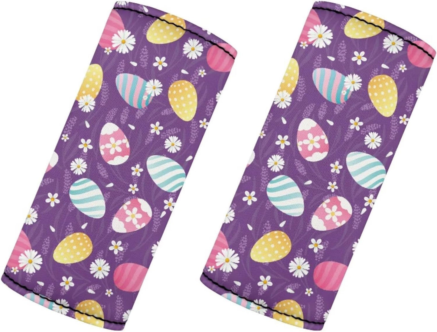 Eggs Suitcase Handle Protection Sleeve Cover Set Easter Luggage Handle Wraps for Suitcase Travel Accessories for Women Girls Gifts