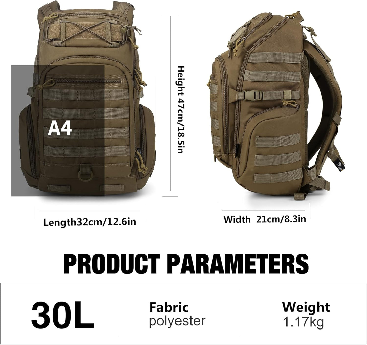 Mardingtop 30L Casual Backpack for Men and Women, Commuter Backpack for Daily Work, Travel