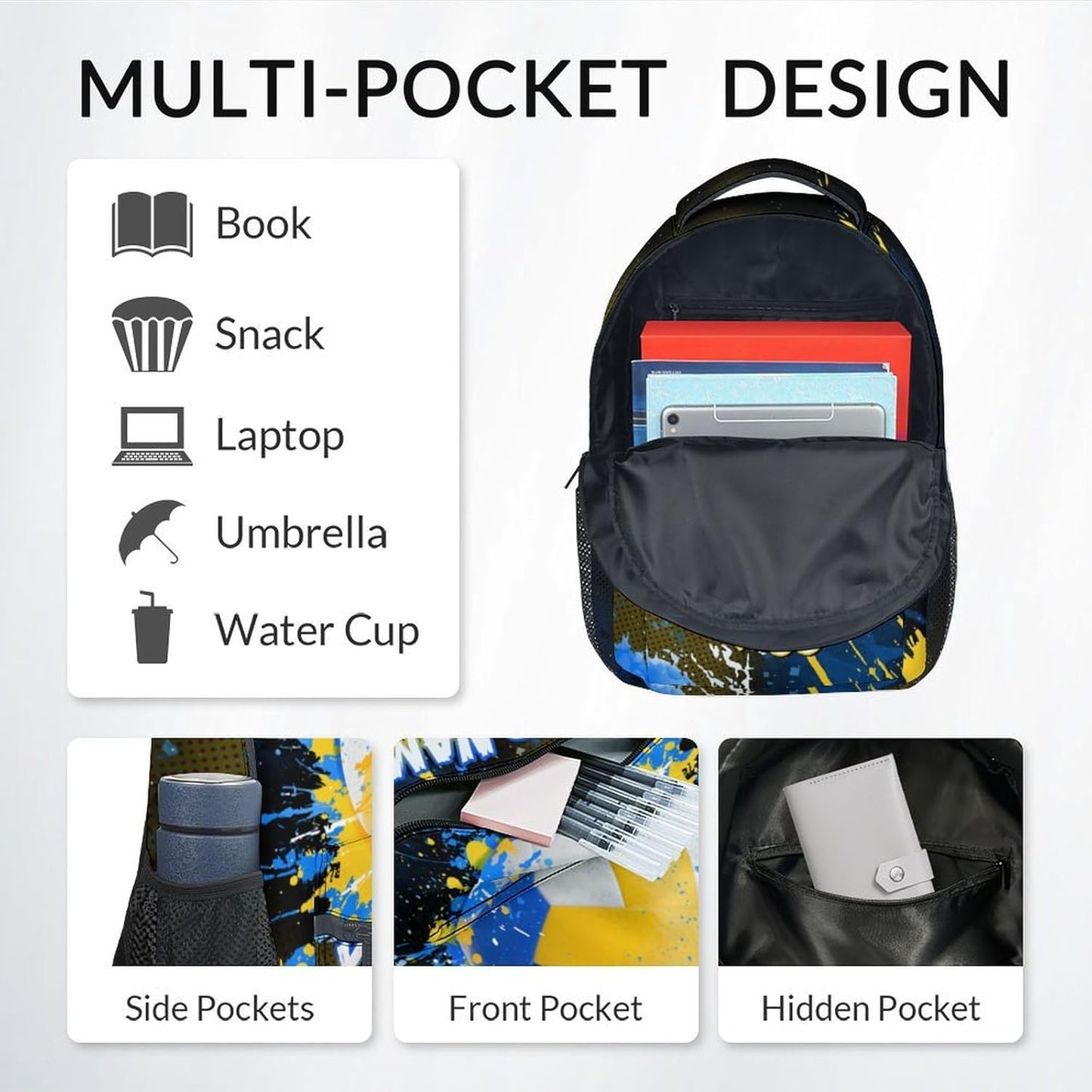 COZYAURA Backpacks for School - Personalized Volleyball Backpacks Set for Girls Teens - Kids Bookbag for Elementary Middle School - Custom Sports Theme Back Pack with Lunch Box