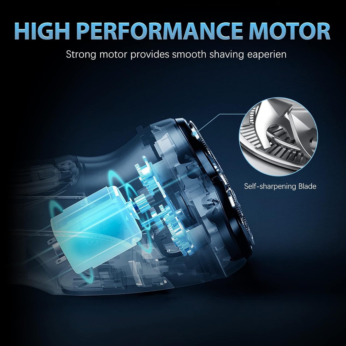 Sejoy Electric Razor for Men, Mens Electric Shavers, Rechargeable Electric Razor Shaving Machines, with Pop-up Trimmer, 1 Hour Fast Charging, 3D Floating Head, LCD Power Indicator