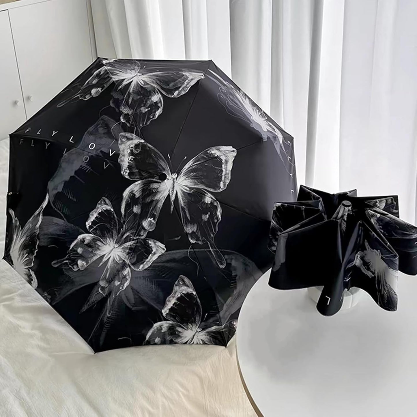 Vintage Lace Parasol Gothic Lolita Umbrella UV Sun Protection Witch Cosplay Photoshoot Props Party Decoration