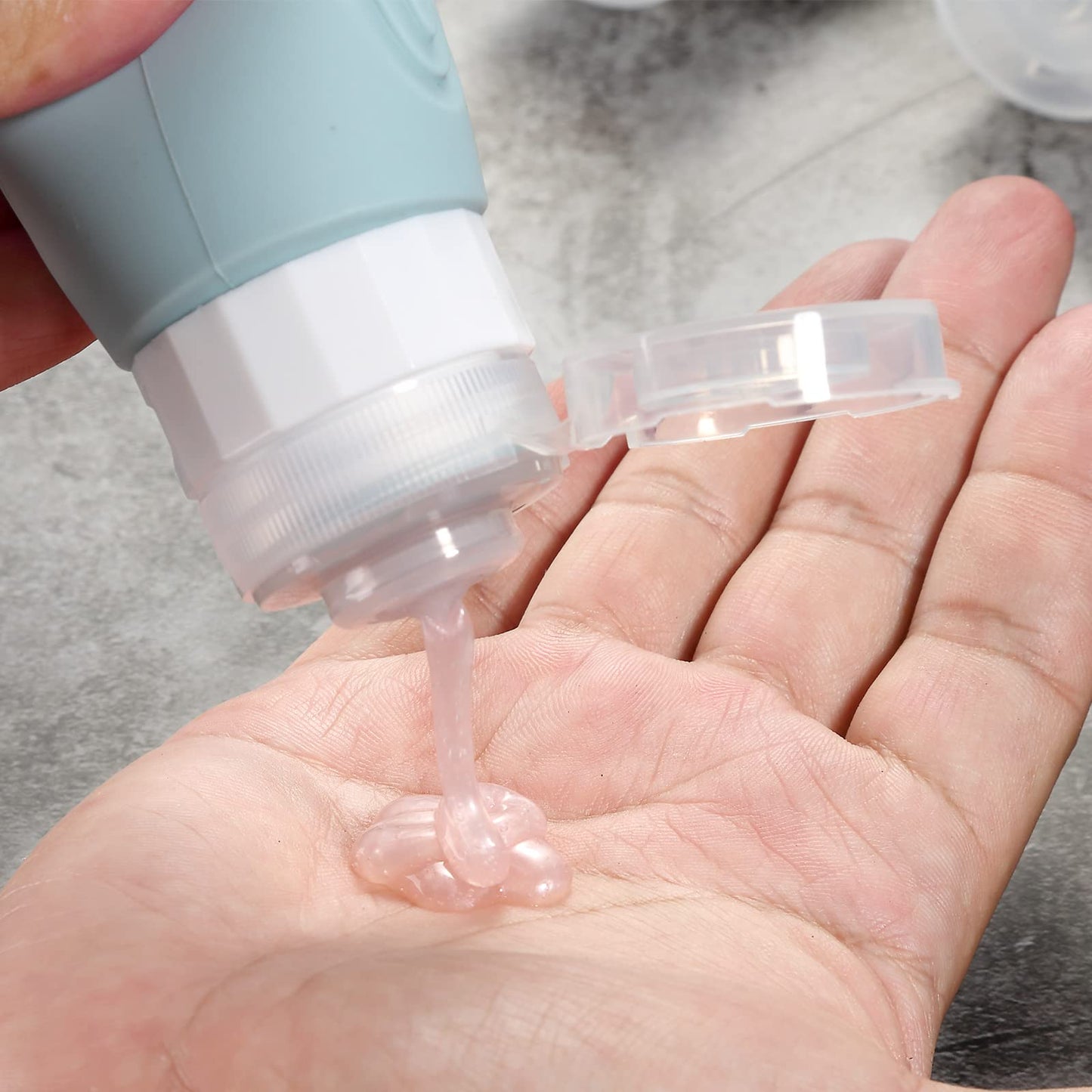 Mrsdry Travel Bottles for Toiletries, Tsa Approved 3oz Travel Size Containers BPA Free Leak Proof