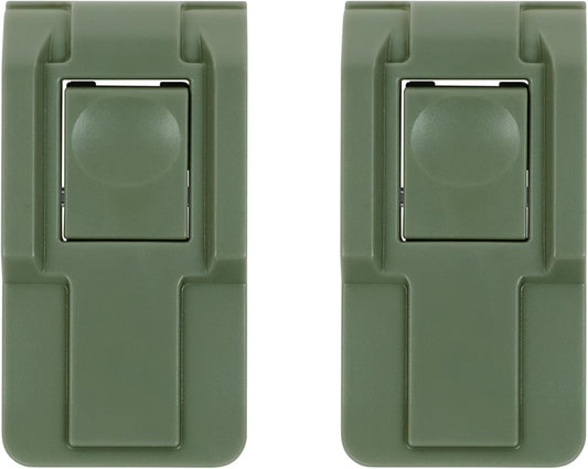 2 Pelican OD Green Replacement Push Button Medium Air Case Latches. Fits Air Series Cases.