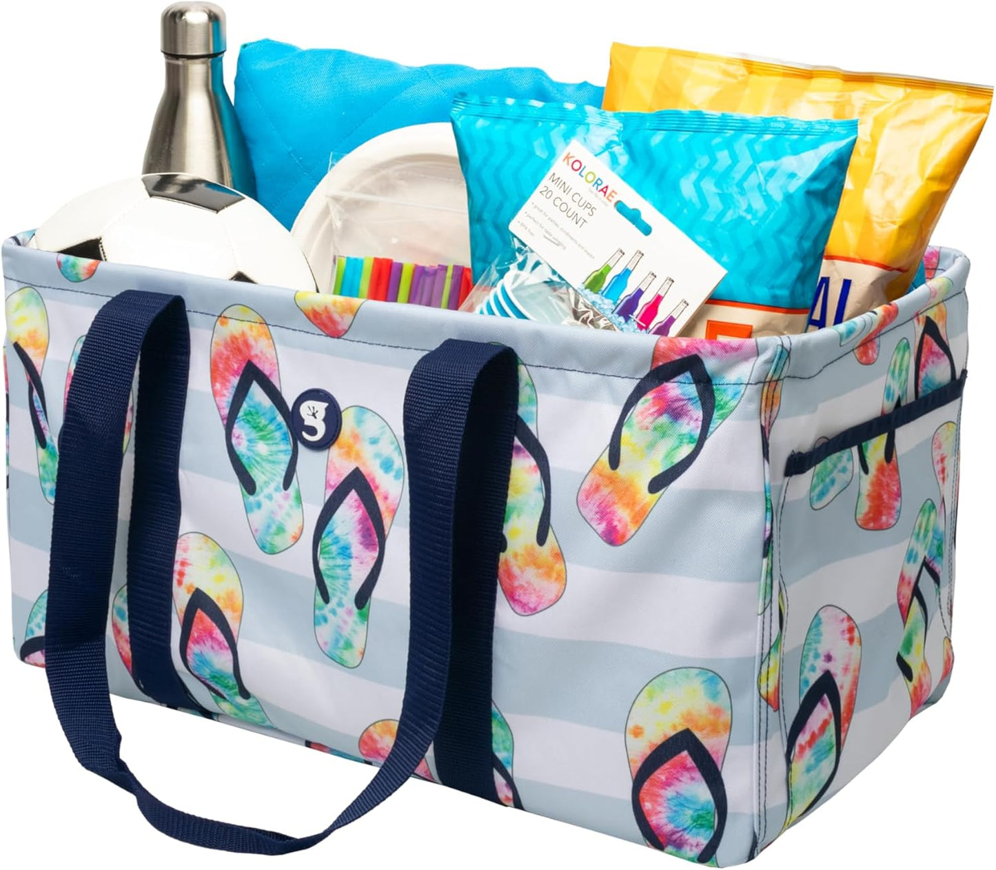 geckobrands Large Utility Tote - Durable Multipurpose Bag for Beach, Travel, Shopping & Outdoor Activities