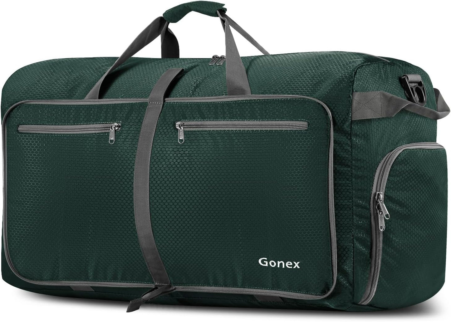 Gonex 40L 60L 80L 100L 150L Large Foldable Travel Duffle Bag with Shoes Compartment, Packable