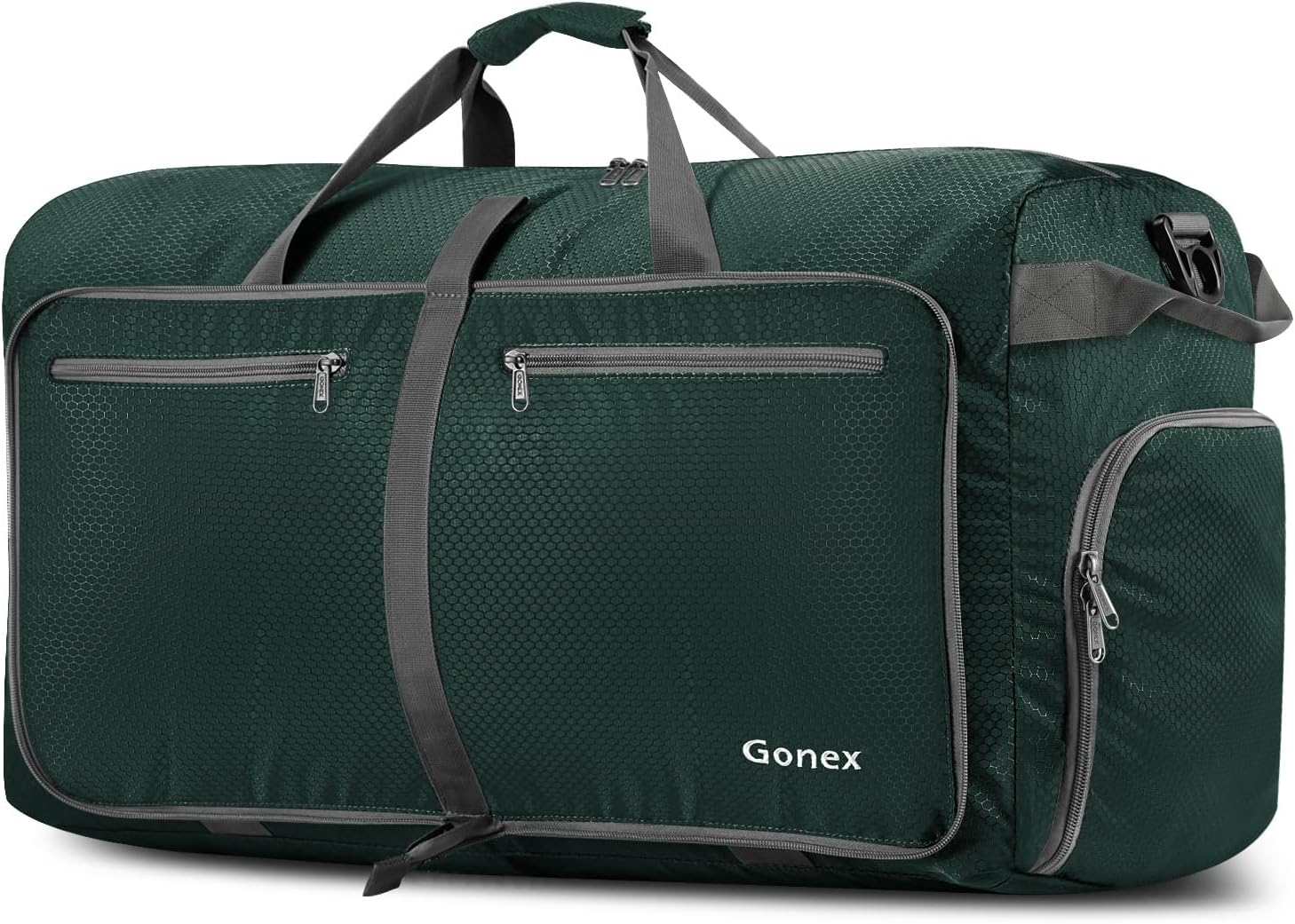 Gonex 40L 60L 80L 100L 150L Large Foldable Travel Duffle Bag with Shoes Compartment, Packable