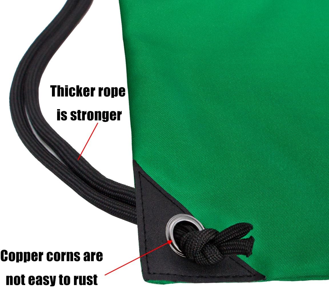 HOLYLUCK Drawstring Backpack Bag Sport Gym Sackpack