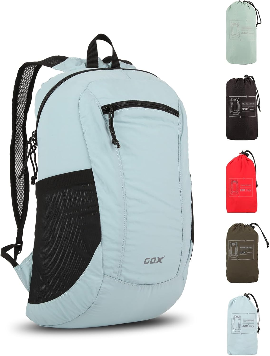 GOX Foldable 20l Backpack For Travel Lightweight Hiking Packable Daypack for Men Travel Camping