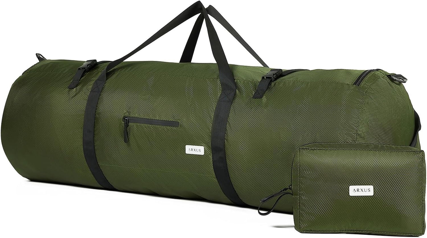 Arxus Extra Large Duffle Bag for Travel Gym 90L 50L 30L Baseball Bat Sports Duffel Bags for Men with Shoulder Strap, Tent Storage Camping